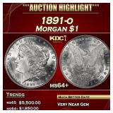 1891-o Morgan Dollar $1 ms64+ SEGS