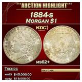 1884-s Morgan Dollar $1 ms62+ USCG