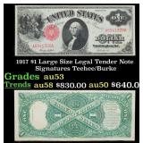 1917 $1 Large Size Legal Tender Note Grades Select