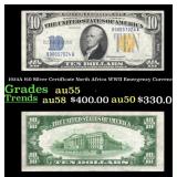 1934A $10 Silver Certificate North Africa WWII Eme