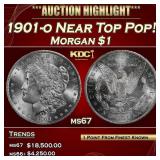 1901-o Morgan Dollar Near Top Pop! $1 ms67 SEGS