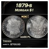 1879-s Morgan Dollar $1 Grades ms66 PL