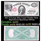 1917 $1 Large Size Legal Tender Note Grades Choice