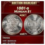 1881-s Morgan Dollar $1 ms67+ SEGS