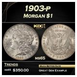 1903-p Morgan Dollar $1 Grades ms65