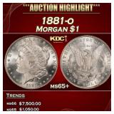 1881-o Morgan Dollar $1 ms65+ SEGS