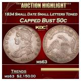 1834 Small Date Small Letters Capped Bust Half Dol