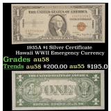 1935A $1 Silver Certificate Hawaii WWII Emergency