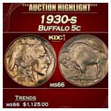 1930-s Buffalo Nickel 5c ms66 SEGS