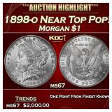 1898-o Morgan Dollar Near Top Pop! $1 ms67 SEGS