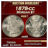 1878-cc Morgan Dollar $1 ms65 SEGS
