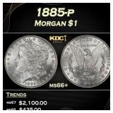 1885-p Morgan Dollar $1 ms66+ SEGS