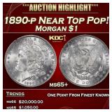 1890-p Morgan Dollar Near Top Pop! $1 ms65+ SEGS