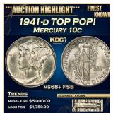 1941-d Mercury Dime TOP POP! 10c ms68+ FSB SEGS