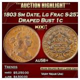 1803 Sm Date, Lg Frac Draped Bust Large Cent S-257