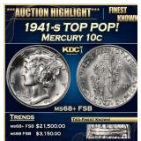 1941-s Mercury Dime TOP POP! 10c ms68+ FSB SEGS