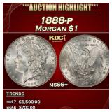 1888-p Morgan Dollar $1 ms66+ SEGS