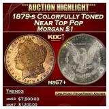 1879-s Morgan Dollar Colorfully Toned Near Top Pop