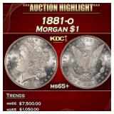 1881-o Morgan Dollar $1 ms65+ SEGS