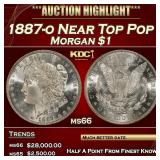 1887-o Morgan Dollar Near Top Pop $1 ms66 SEGS
