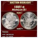 1881-s Morgan Dollar $1 ms67+ SEGS