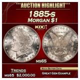 1885-s Morgan Dollar $1 ms65 SEGS