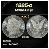 1885-o Morgan Dollar $1 Grades ms66