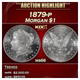 1879-p Morgan Dollar $1 ms66 SEGS