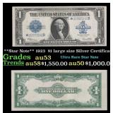 **Star Note** 1923  $1 large size Silver Certifica