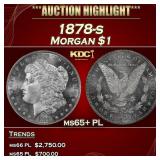 1878-s Morgan Dollar $1 ms65+ PL SEGS