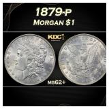 1879-p Morgan Dollar $1 Grades ms62+