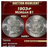 1903-p Morgan Dollar $1 ms66+ SEGS