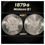 1879-s Morgan Dollar $1 Grades ms63+