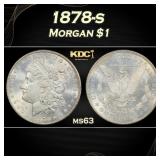 1878-s Morgan Dollar $1 Grades ms63