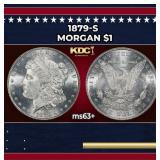 1879-s Morgan Dollar $1 Grades ms63+