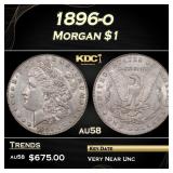 1896-o Morgan Dollar $1 au58 SEGS