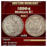 1896-s Morgan Dollar $1 au53 SEGS