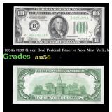 1934a $100 Green Seal Federal Reserve Note New Yor
