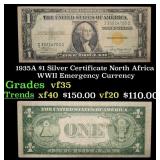 1935A $1 Silver Certificate North Africa WWII Emer