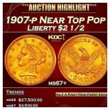 1907-p Gold Liberty Quarter Eagle Near Top Pop $2