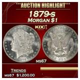 1879-s Morgan Dollar $1 ms67 SEGS