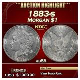 1883-s Morgan Dollar $1 au58 SEGS