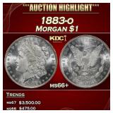 1883-o Morgan Dollar $1 ms66+ SEGS