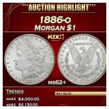 1886-o Morgan Dollar $1 ms62+ USCG
