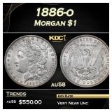 1886-o Morgan Dollar $1 Grades au58