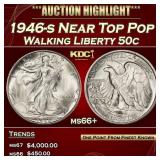 1946-s Walking Liberty Half Dollar Near Top Pop 50