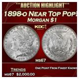 1898-o Morgan Dollar Near Top Pop! $1 ms67 SEGS