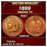 1899 Indian Cent . 1c ms66 rd SEGS