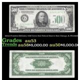 1934A $500 Green Seal Federal Reserve Note Preside