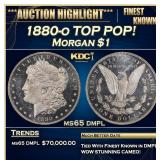 1880-o Morgan Dollar TOP POP! $1 ms65 dmpl SEGS